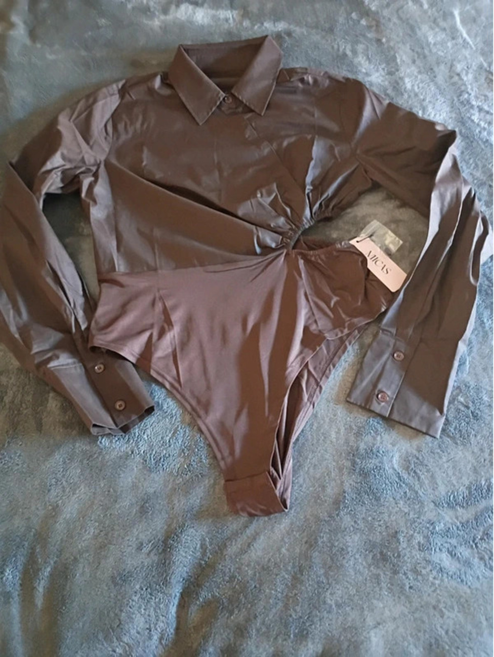 Micas Women's Body Shirt L in Brown